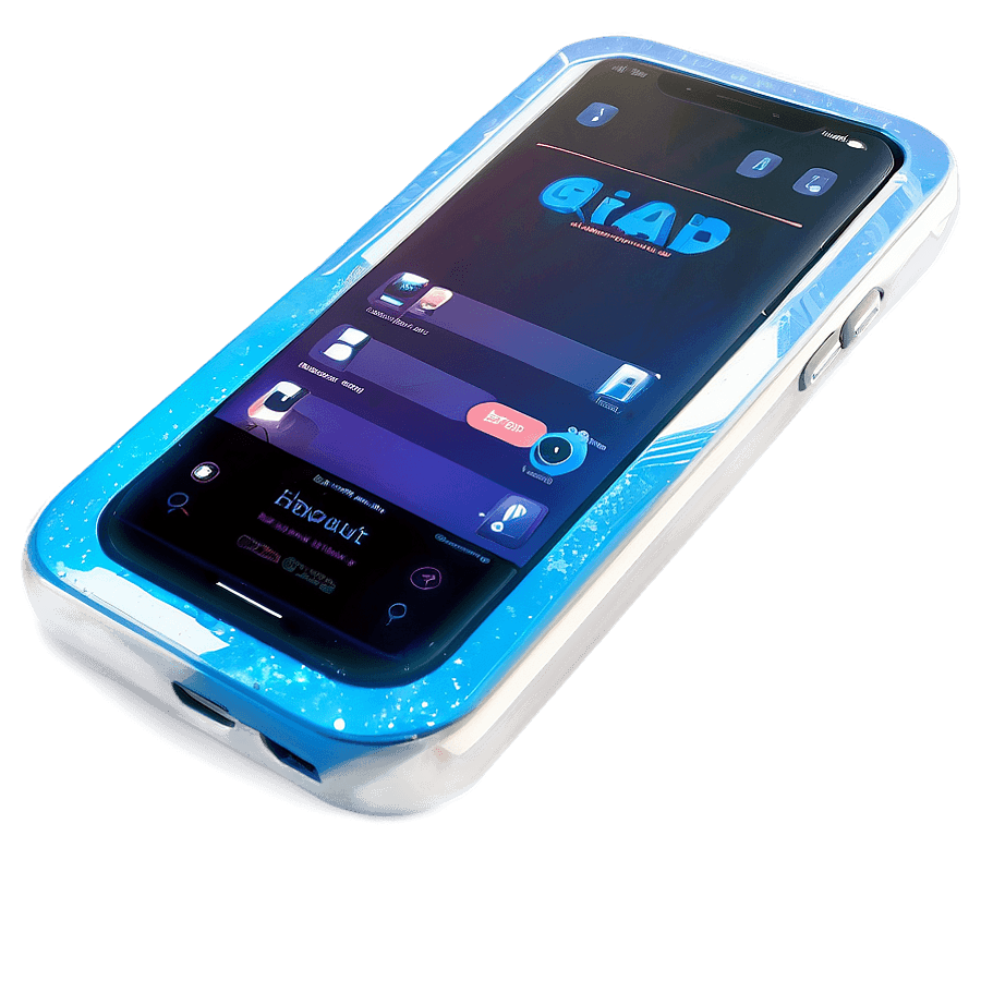 Futuristic 3D Phone PNG 06242024