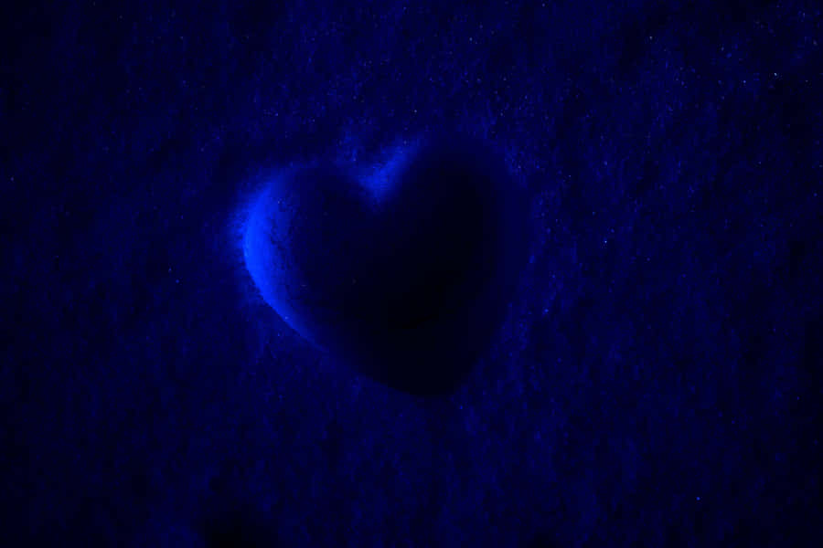 Blauer Herznebeltextur