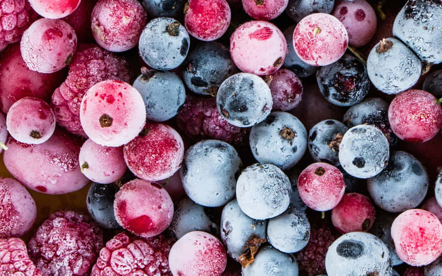 Roteund saftige Himbeeren wachsen