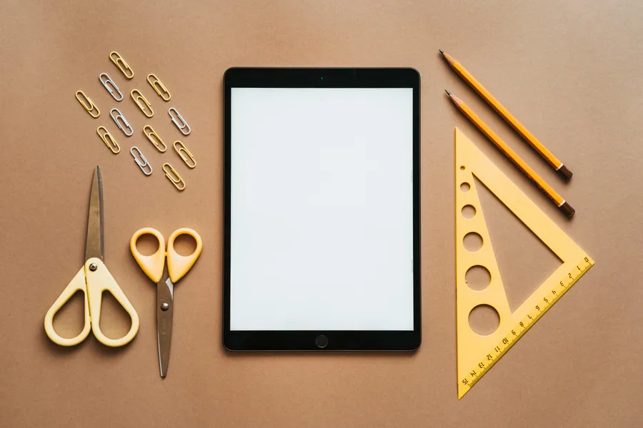 Modern Educational Tools Flatlay