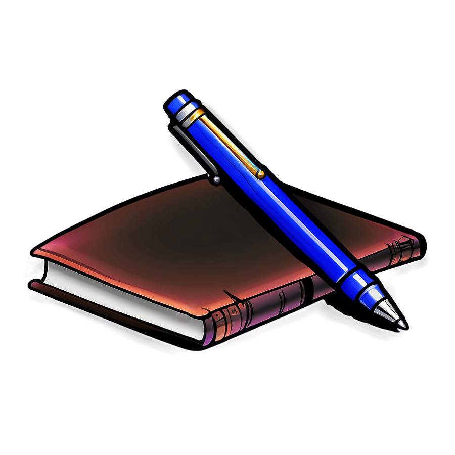 Book and Pen Icon PNG dmc9