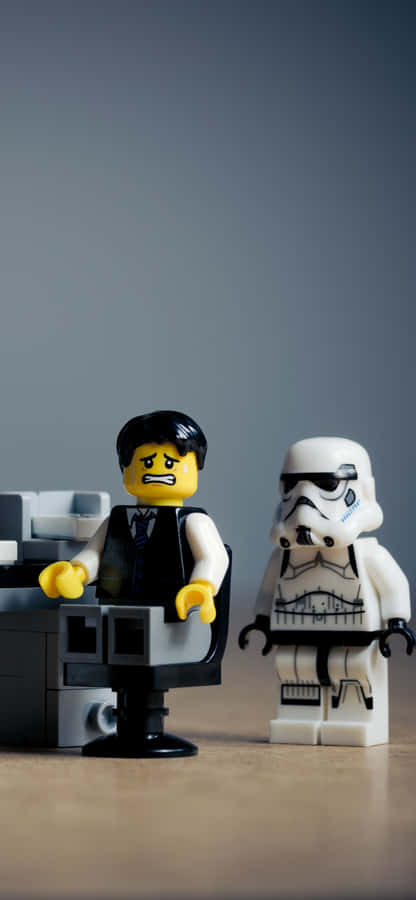 Baggrund til iPhone XS Office Lego