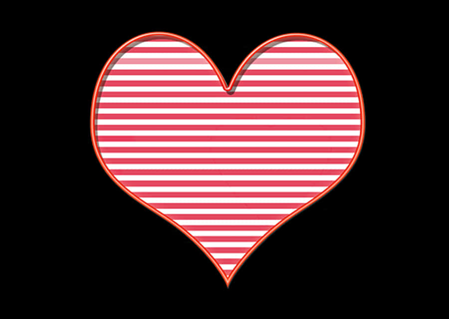 Striped Heart Graphic