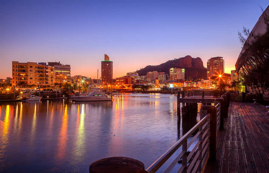 Townsville Sonnenuntergang Skyline