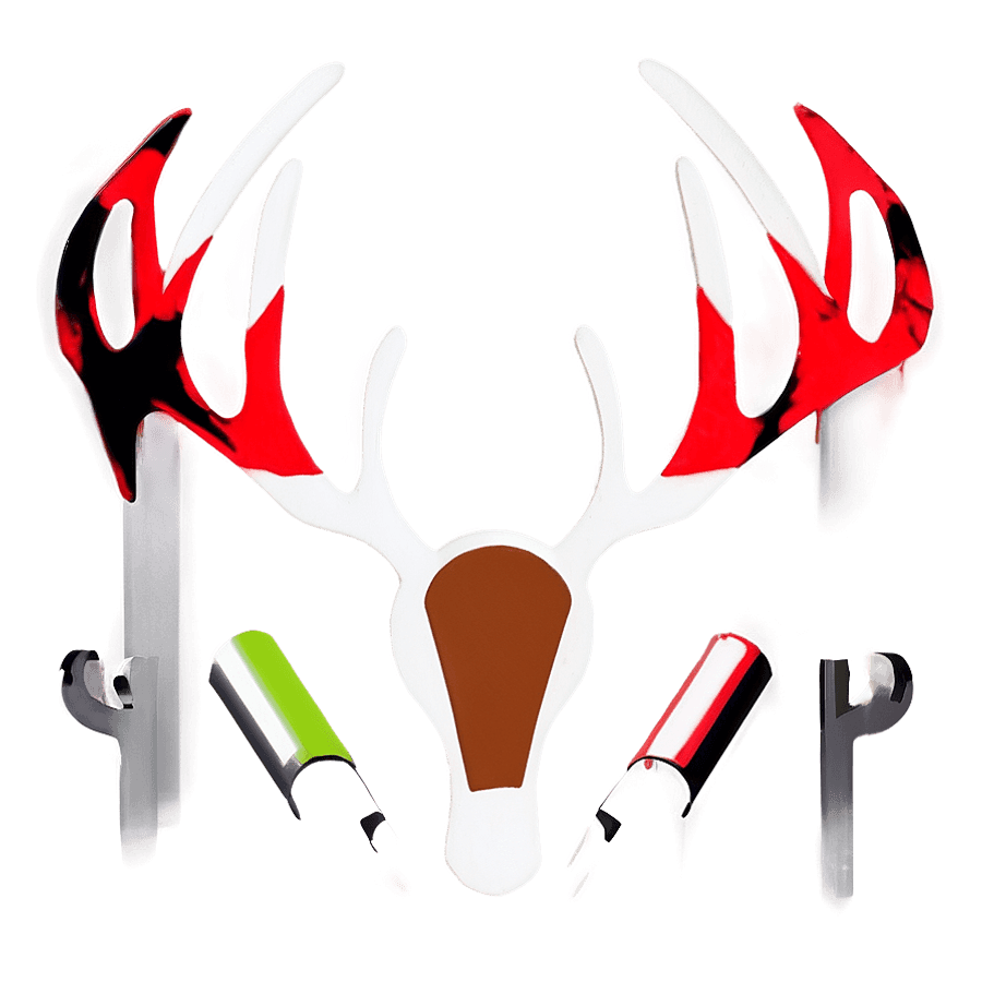 Abstract Reindeer Antlers PNG 05252024