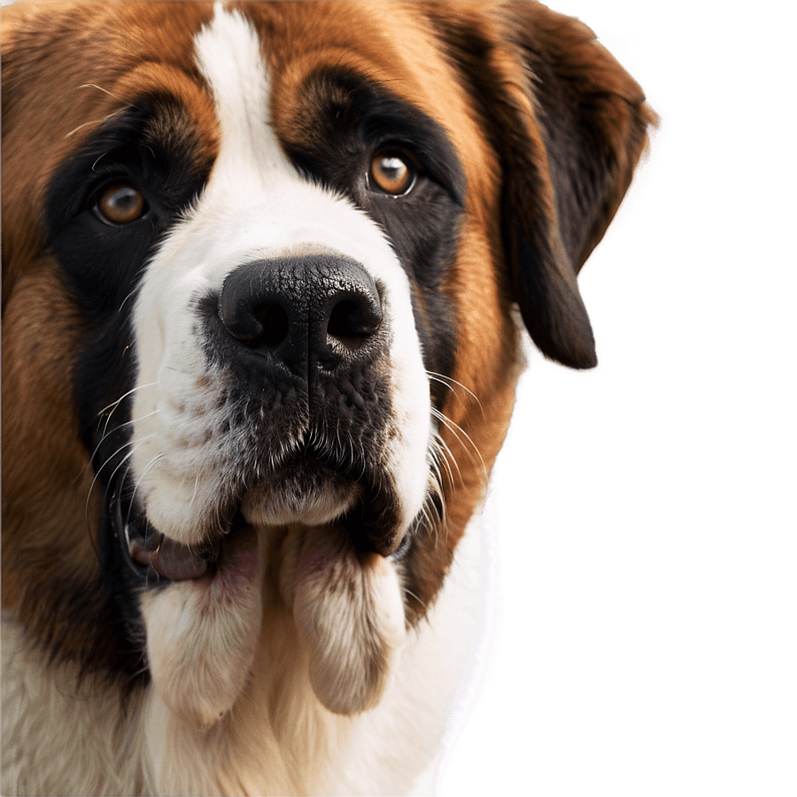 Elegant St Bernard Profile PNG 36