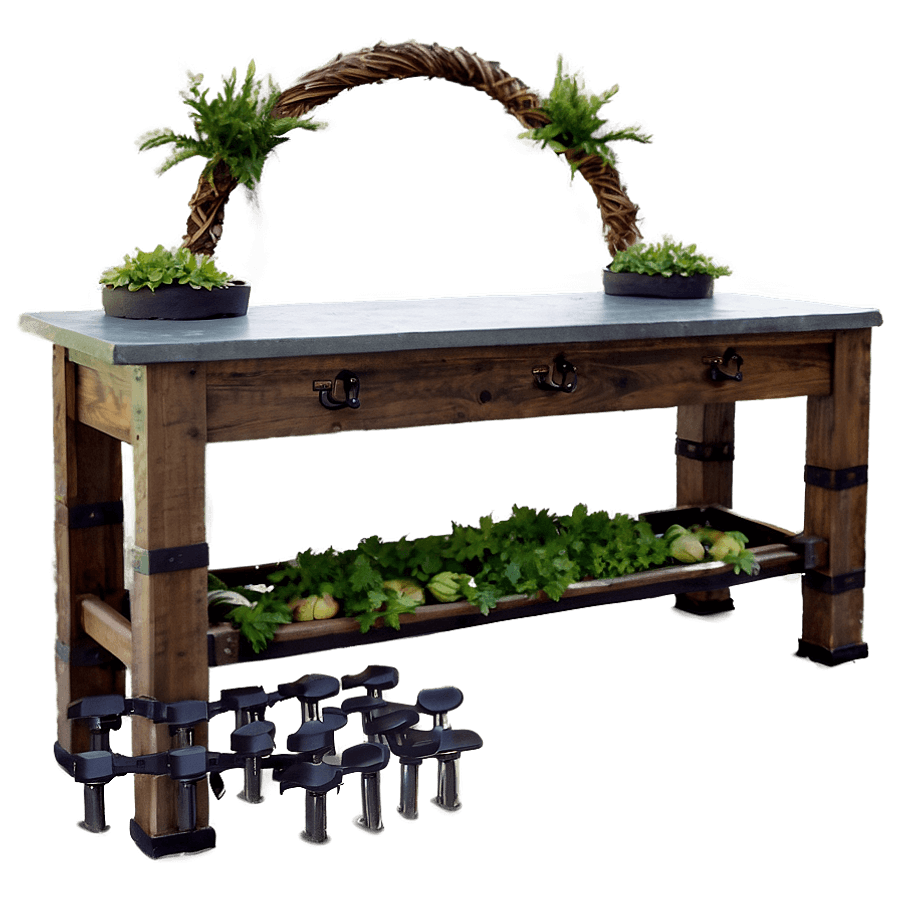 Outdoor Buffet Table PNG 26