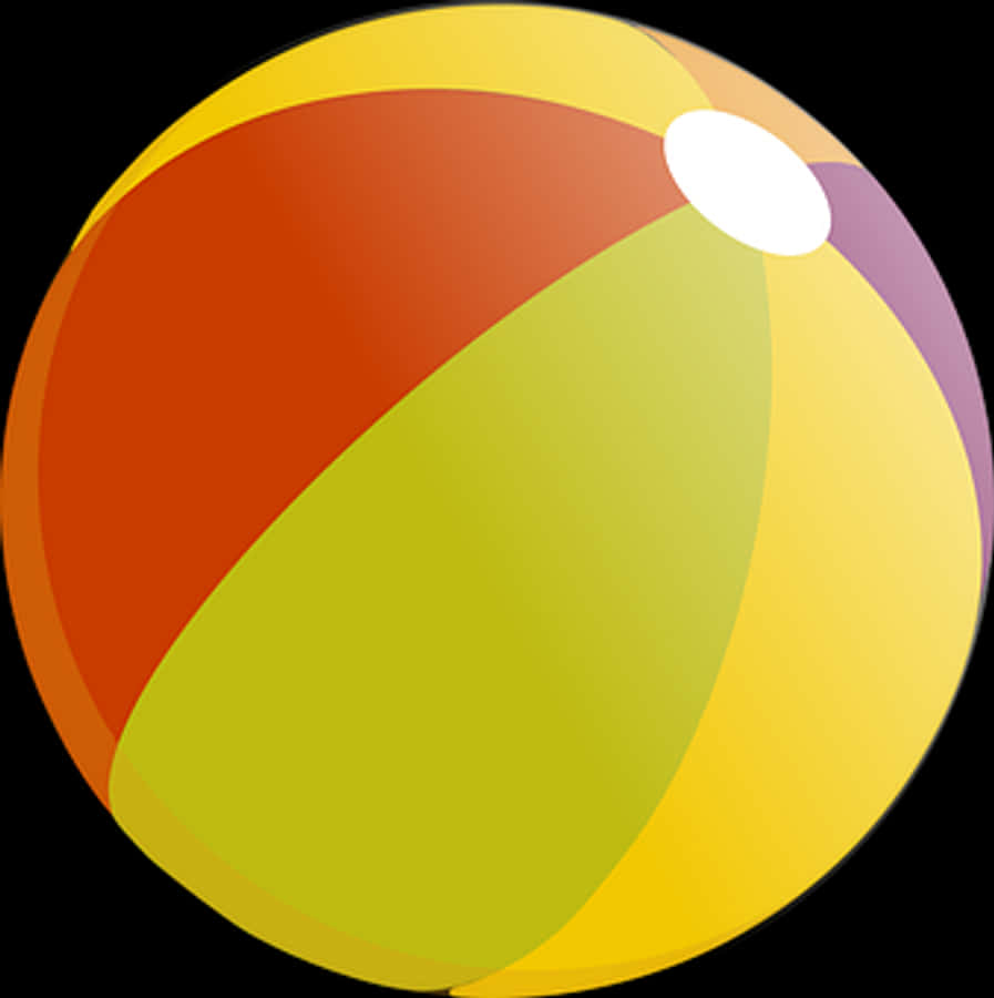 Colorful Beach Ball Graphic