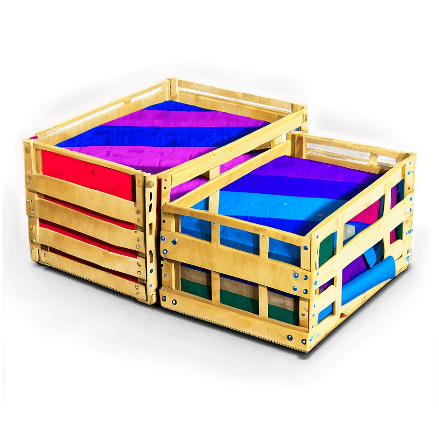 Colorful Crate PNG bxx15