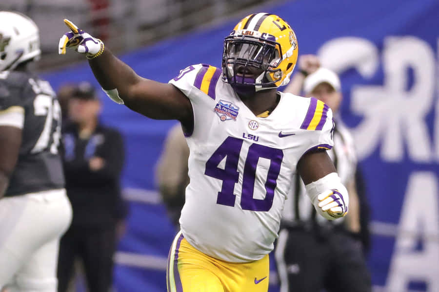 Celebração do Linebacker da LSU