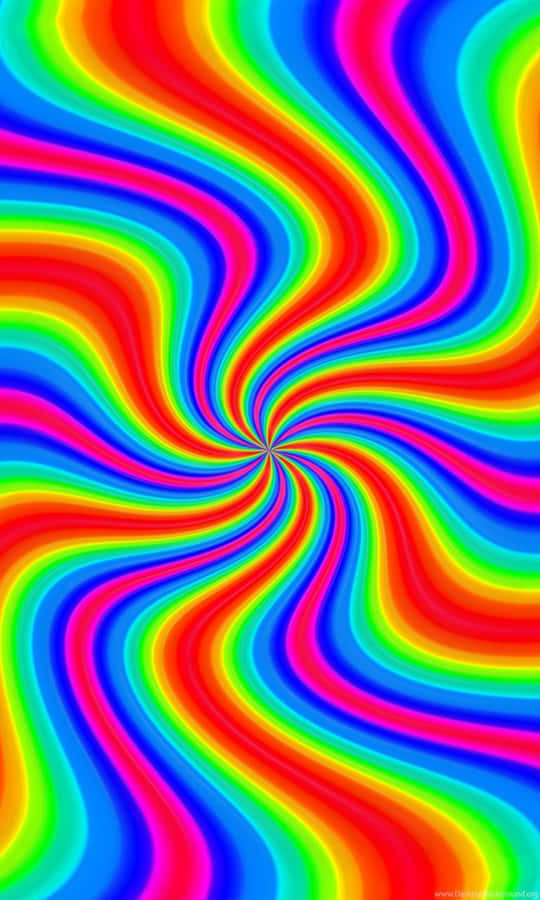 Lebendige Regenbogenwirbel-Illusion