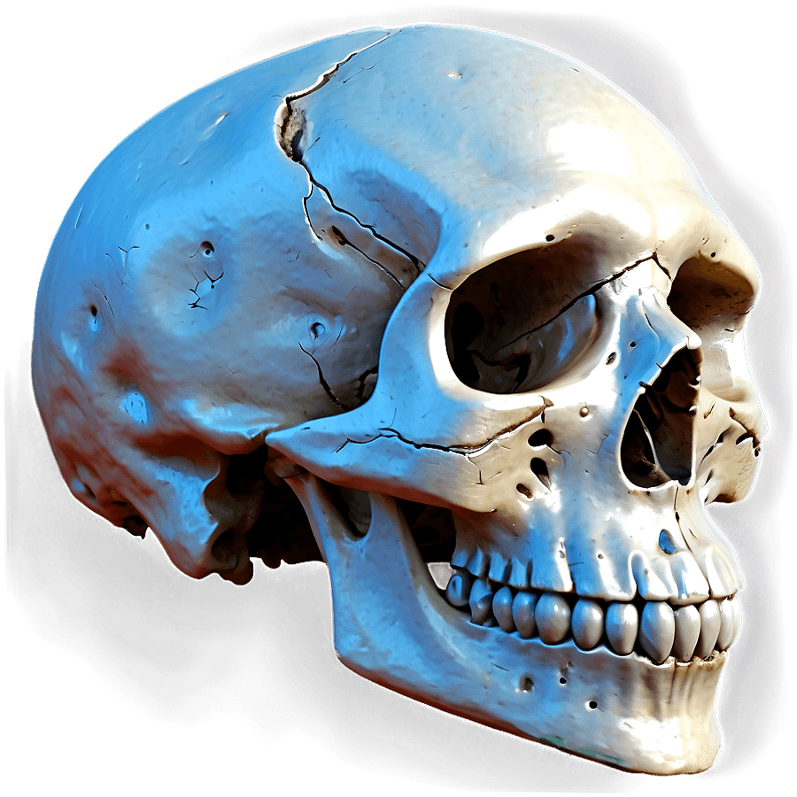 Basic Skull Silhouette PNG gau