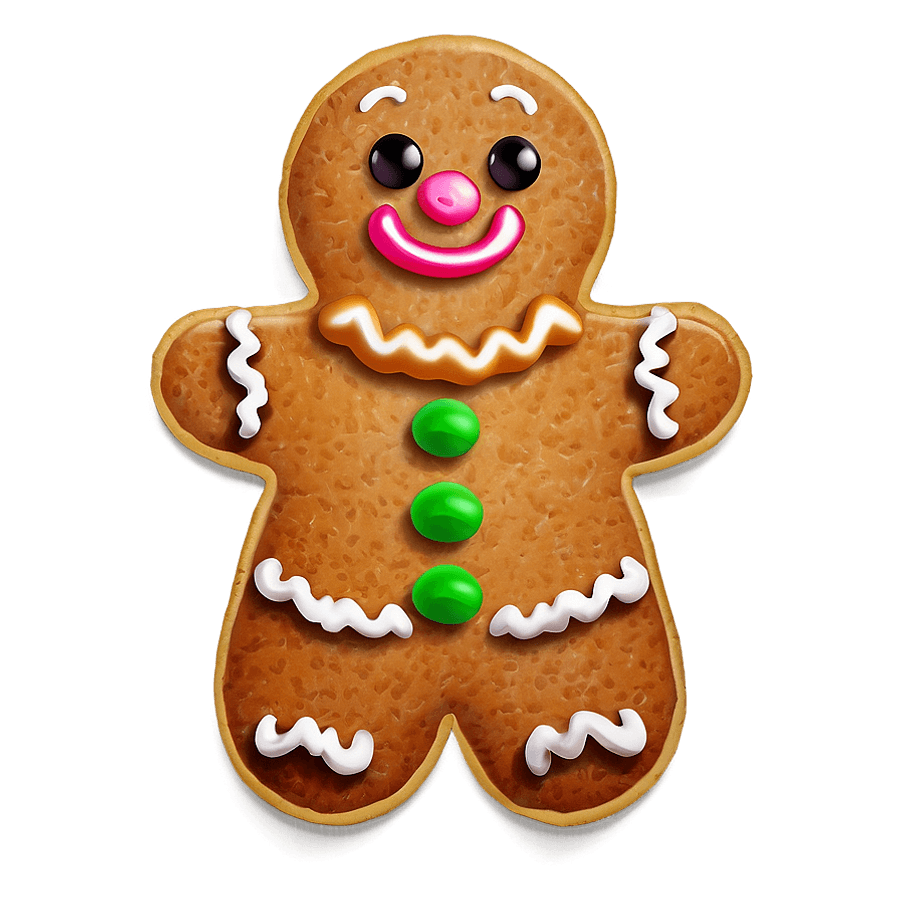 Gingerbread Man Ornament PNG rij