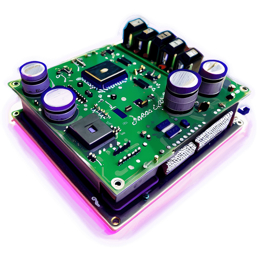 3D Circuit Board Model PNG 06112024