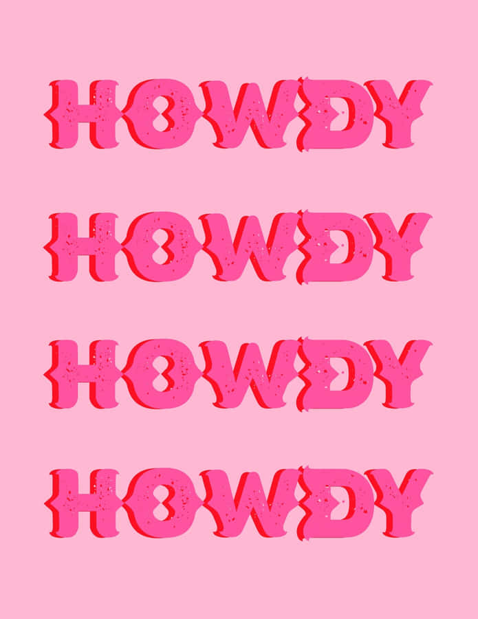 Rosa Howdy Wiederholungsmuster