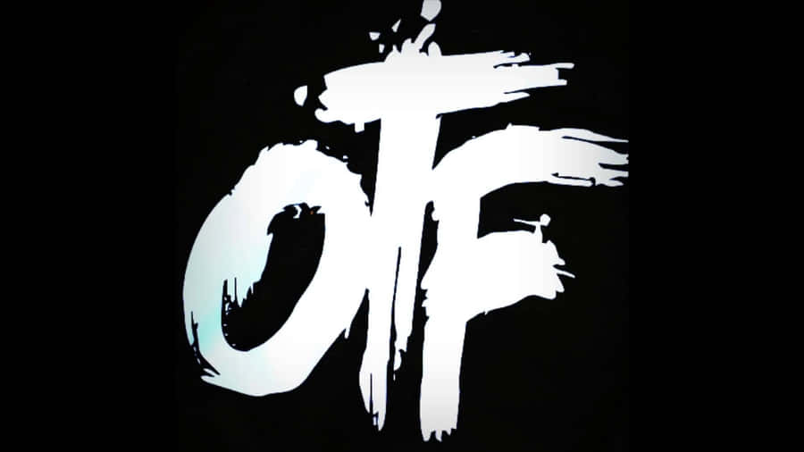 Logo O T F em Estilo Grunge