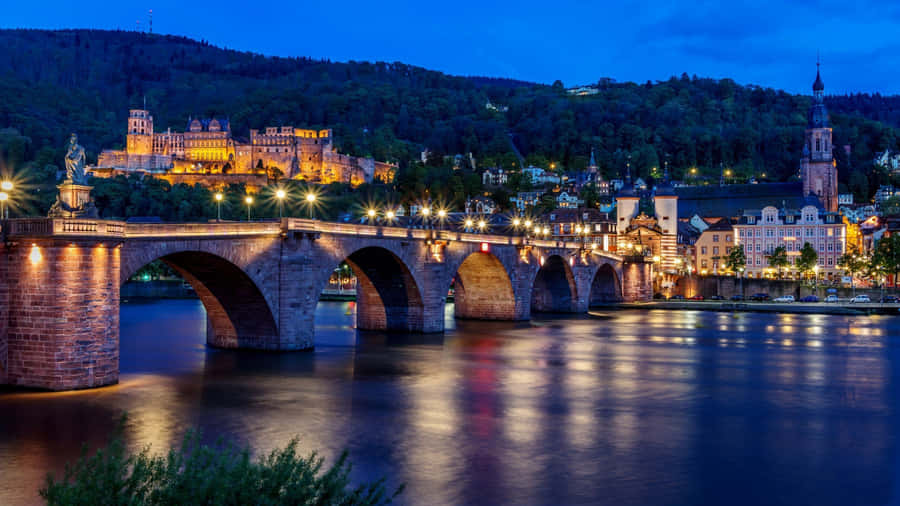 HeidelbergerSchloss bei Nacht