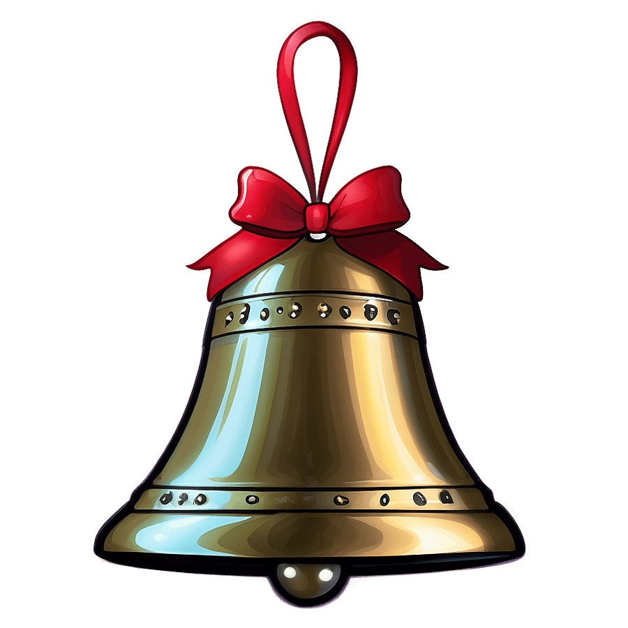 Joyful Aesthetic Christmas Bell PNG 69