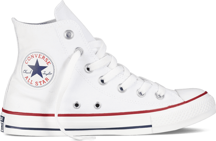 White High Top Converse Transparent, HD Png Download