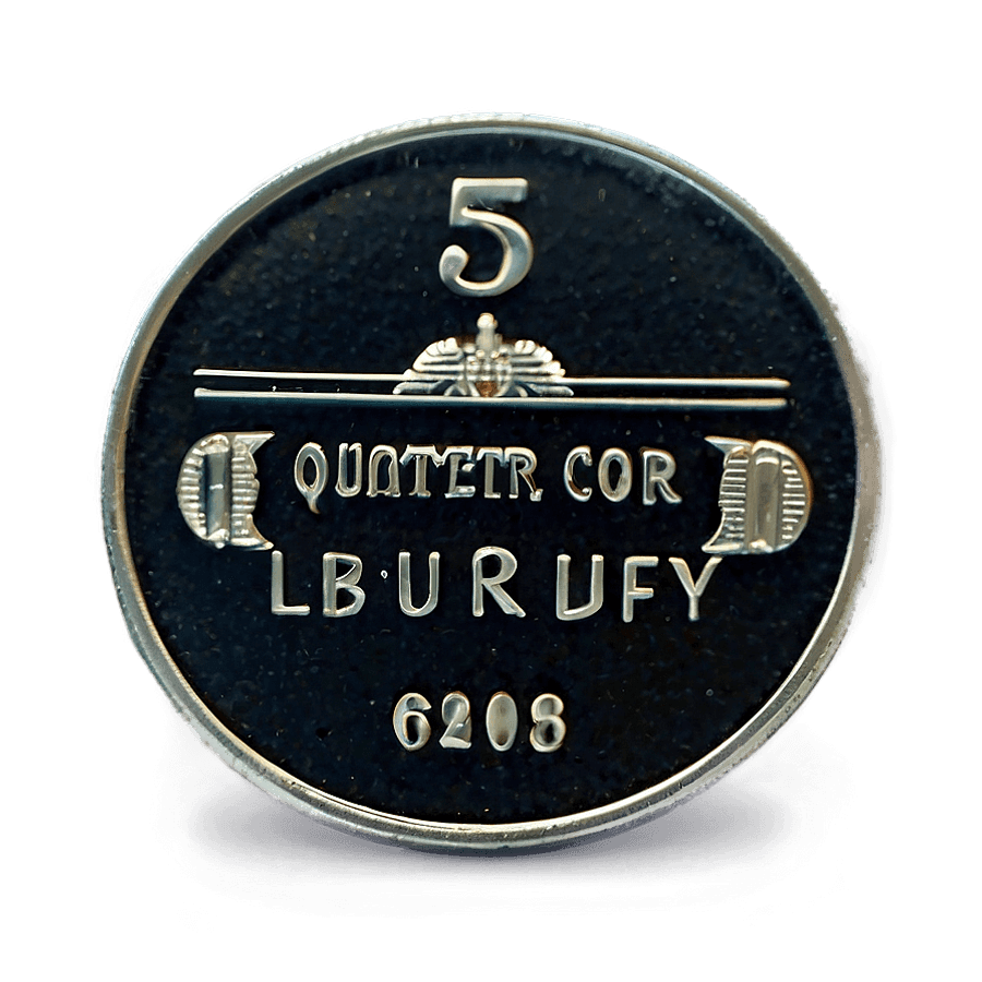 Quarter Coin Close-Up PNG bfr52