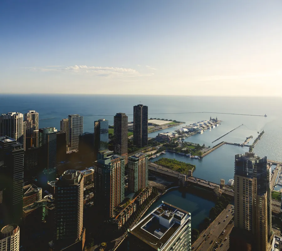 Navy Pier View From Skyscraper