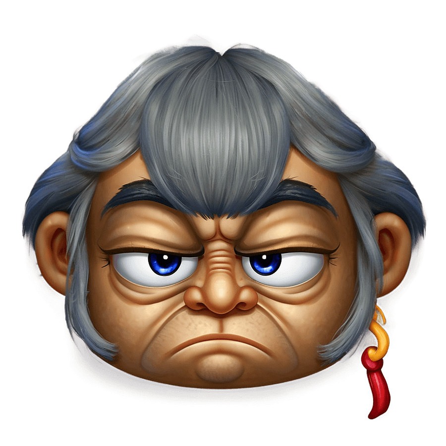 Grumpy Emoji Art PNG hdu77