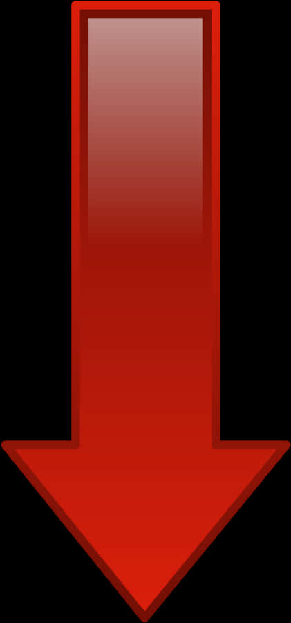Down Arrow Clipart - Red Arrow Facing Down, HD Png Download