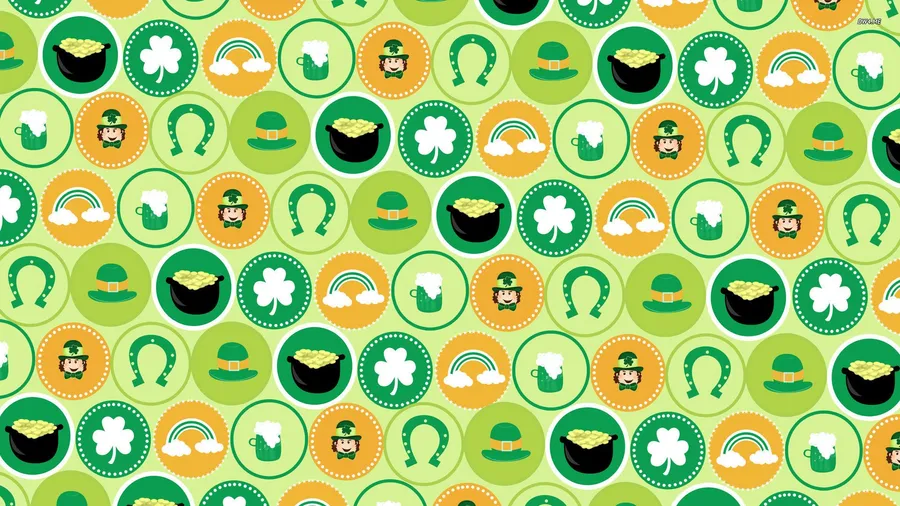 Cute St Patrick Day Pattern wallpaper.