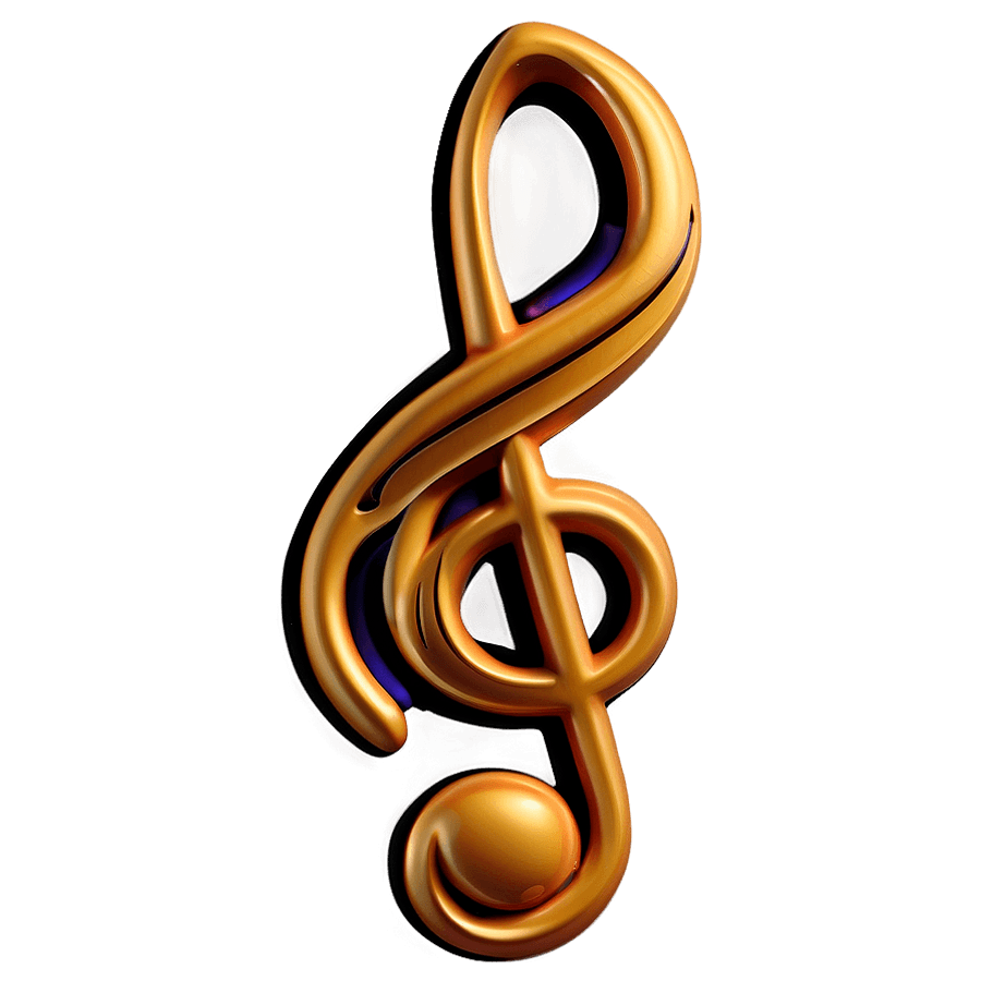 Treble Clef Emblem PNG oht