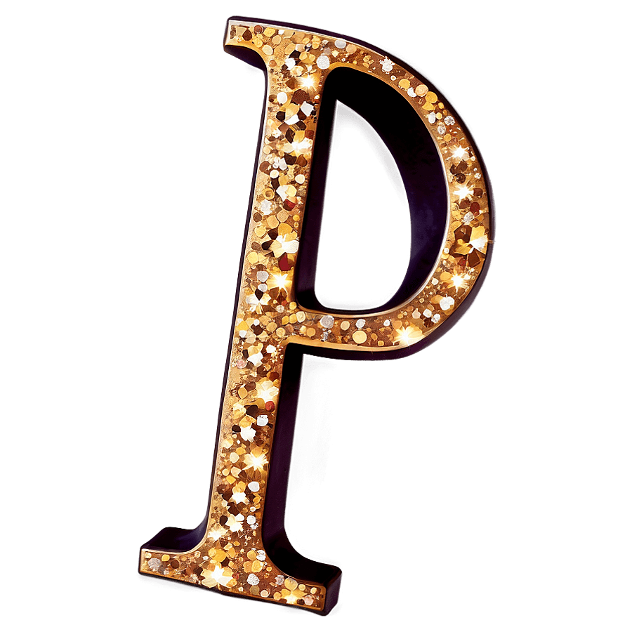Glitter Letter PNG wtx