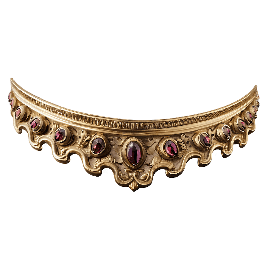 Classic Gold Trim Pattern PNG 06282024