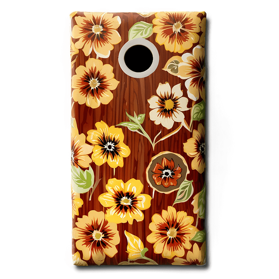Floral Pattern Cornhole Bag PNG 82