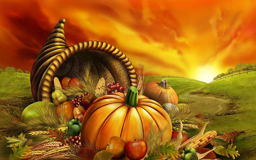 Download Thanksgiving Day Sunset Wallpaper
