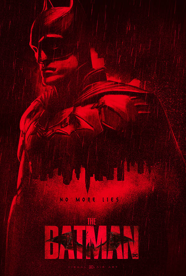 Download The Batman 2022 Red Art Wallpaper | Wallpapers.com