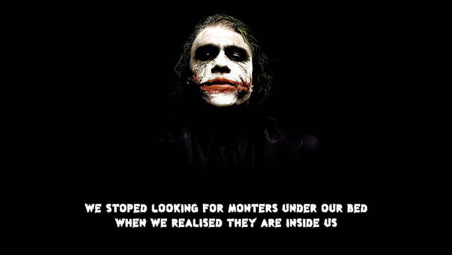 Download The Joker Quote Dark Background Wallpaper Wallpapers Com