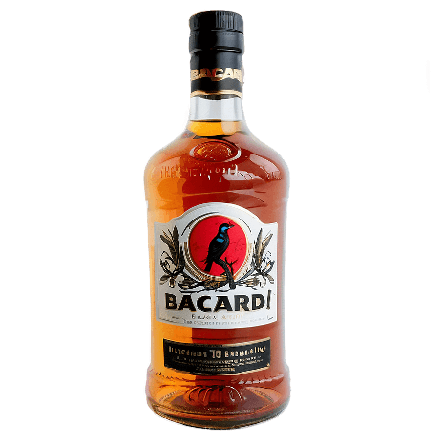 Bacardi Black Rum PNG foe