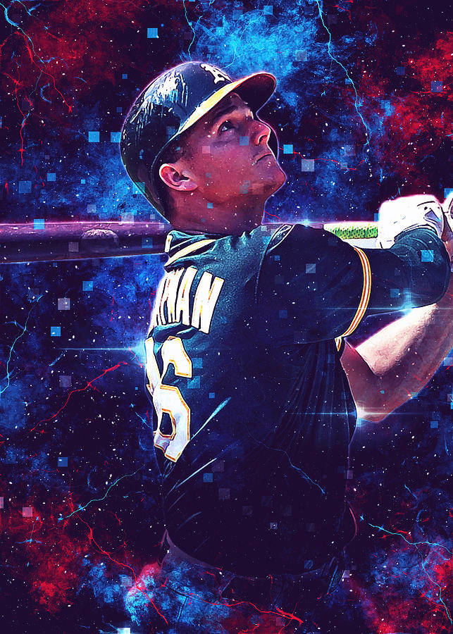 MattChapman Baseboll Digital Konst Mobilskärm.