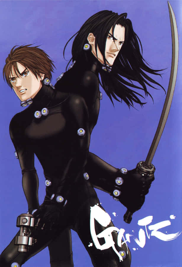 Gantz Anime Karakterer i Sorte Dragter