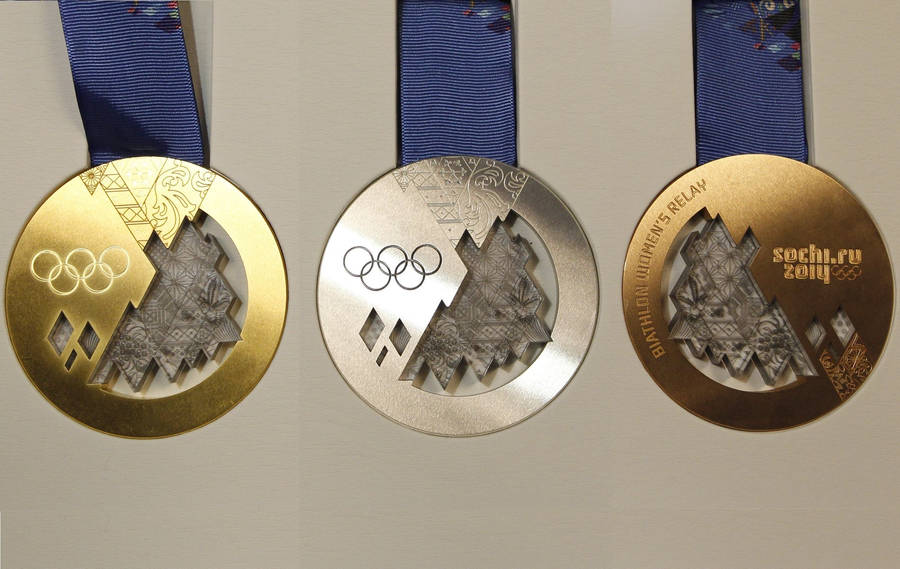Three Olympics medals wallpaper