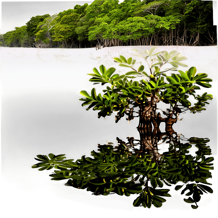 Mangrove Forest Reflection PNG 31