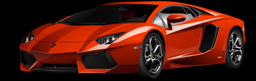 Red Sports Car Profile View