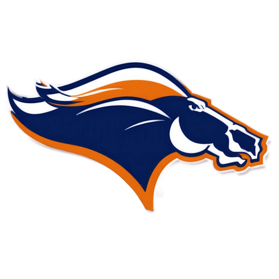 Broncos Logo with Mountains PNG 05252024