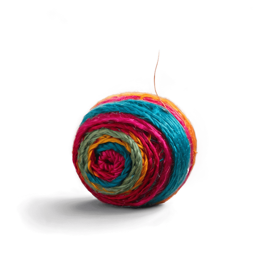 Multicolor Yarn Ball PNG sdu7