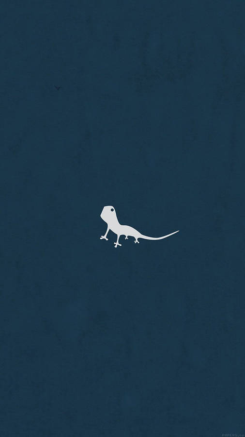 Tiny Lizard Simple iPhone Wallpaper
