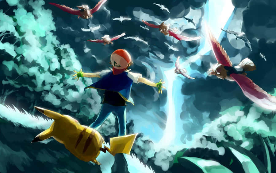 Enkunstners lyse og farverige udforskning af Pokemon universet