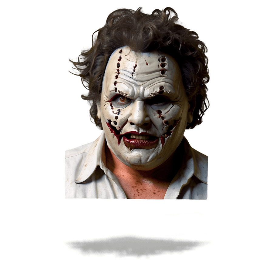 Leatherface Horror Scene PNG gmm22