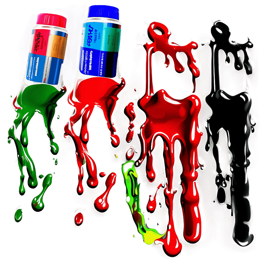 Hand-Painted Spray Paint Drip PNG wqm95