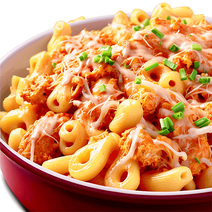Buffalo Chicken Mac and Cheese PNG 05242024