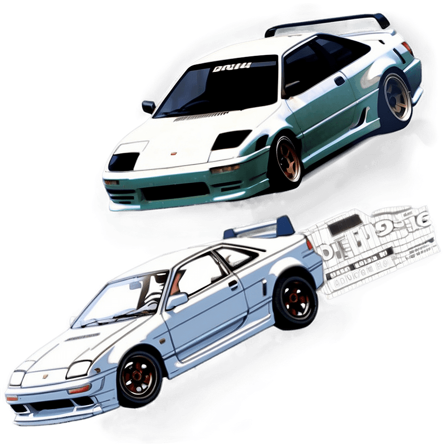 Initial D Manga Cover Art PNG 06232024