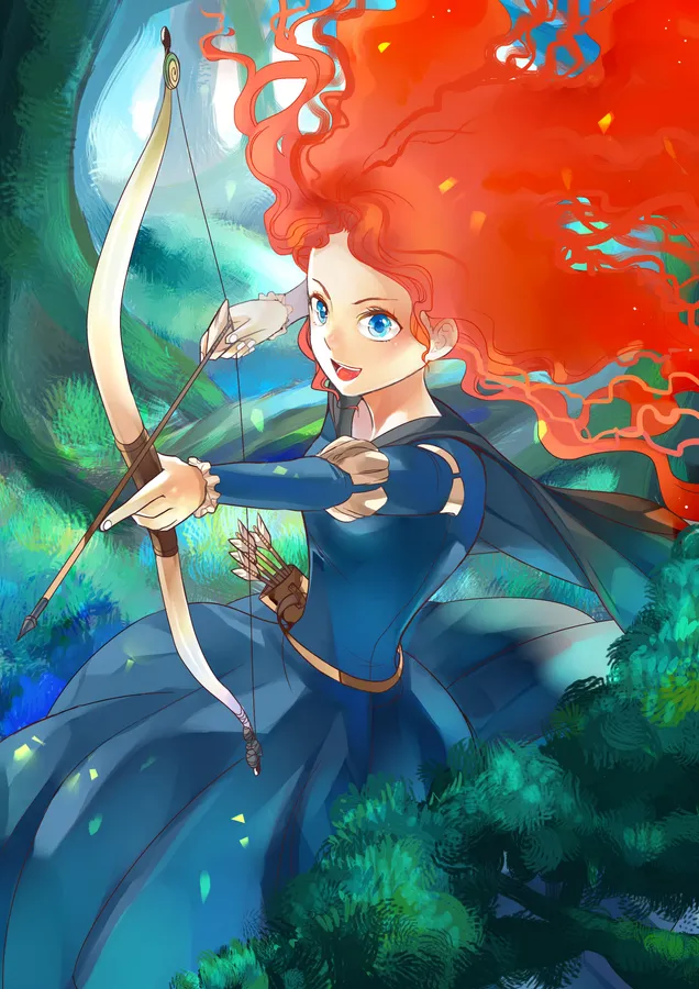 Princess Merida Anime wallpaper.